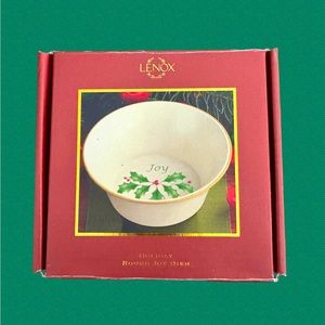 Lenox Holiday Round Joy Dish